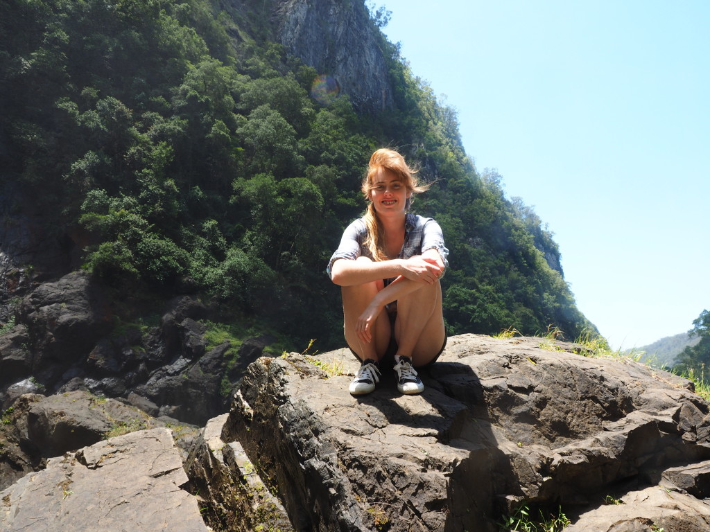 Rock sitting at Ellenborough Falls.